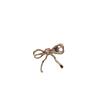 Cute Metal Bow Heart Crystal Hair Clip – Bangs & Flyaway Clamp for Twin Tails Hairstyle, Viral Influencer Style Hair Accessories