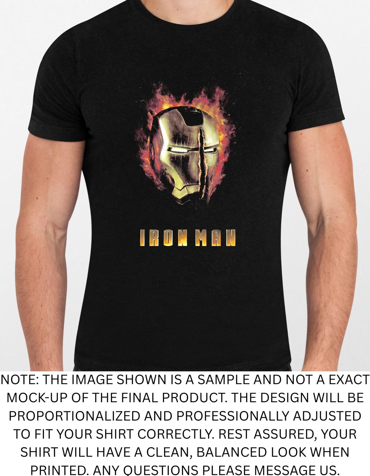 Men s and Women s T-shirts Iron Man Graphic XL