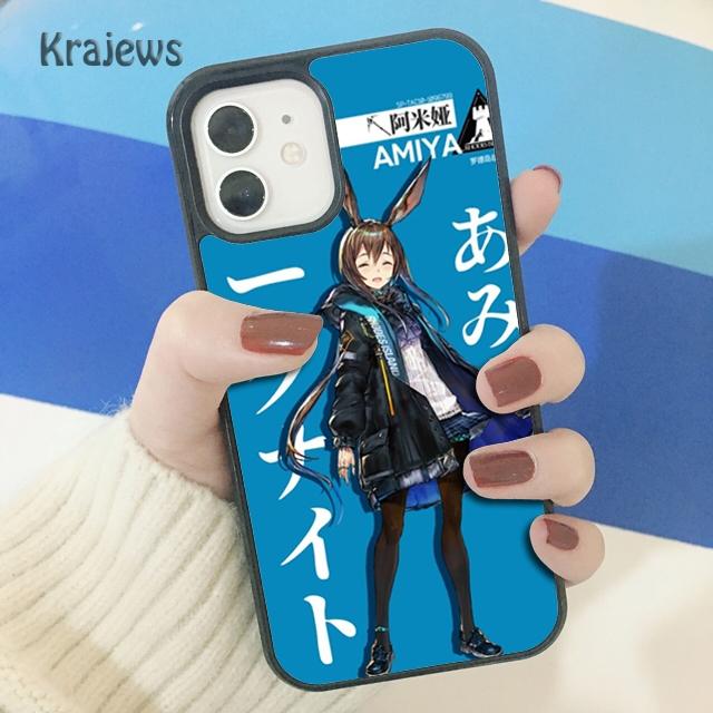 Krajews Amiya Ansel Arknights Soft Phone Case Cover For iPhone 14 5 SE 6s 7 8 plus X XR XS 11 12 13 pro max Samsung S21 S22ultra
