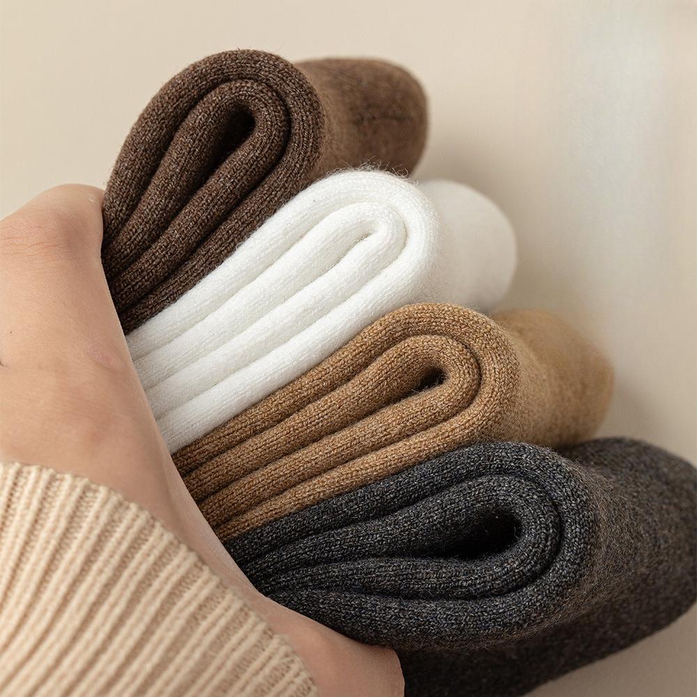 Winter Cold-resistant Cashmere Socks for Men, Winter Thickened and Fleece Warm Mid-calf Socks, Super Thick Snow Socks Mid-calf Socks