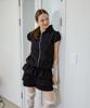 Leteoli Nylon Frill Pants_Black