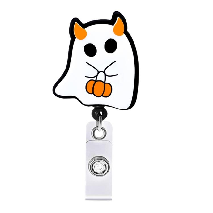 

Halloween Doctor Nurse Name Card Holder Halloween Badges Holder with Alligator Clip Badges Holder for Student Teacher