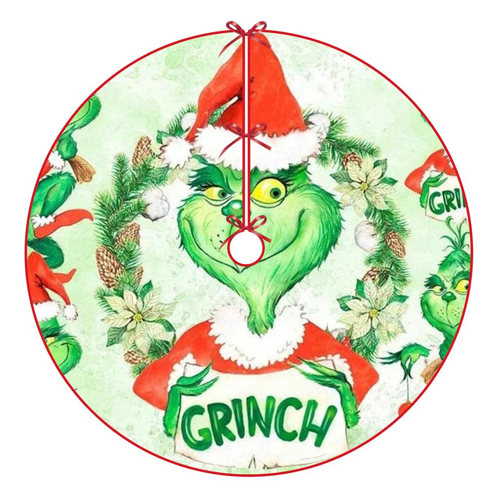 Christmas Tree Crafts Decoration Bottom Tree Skirt Tree Circumference Cartoon Print