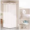 Foldable Shower Curtain Waterproof Bath Room Partition Shower Wet And Dry Separation  Suction Cup Bathroom Decor