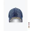 Tide Brand Old Personality Broken Brim Washed Niche Baseball Cap Women Soft Top Letter Embroidery Edging Cap Men