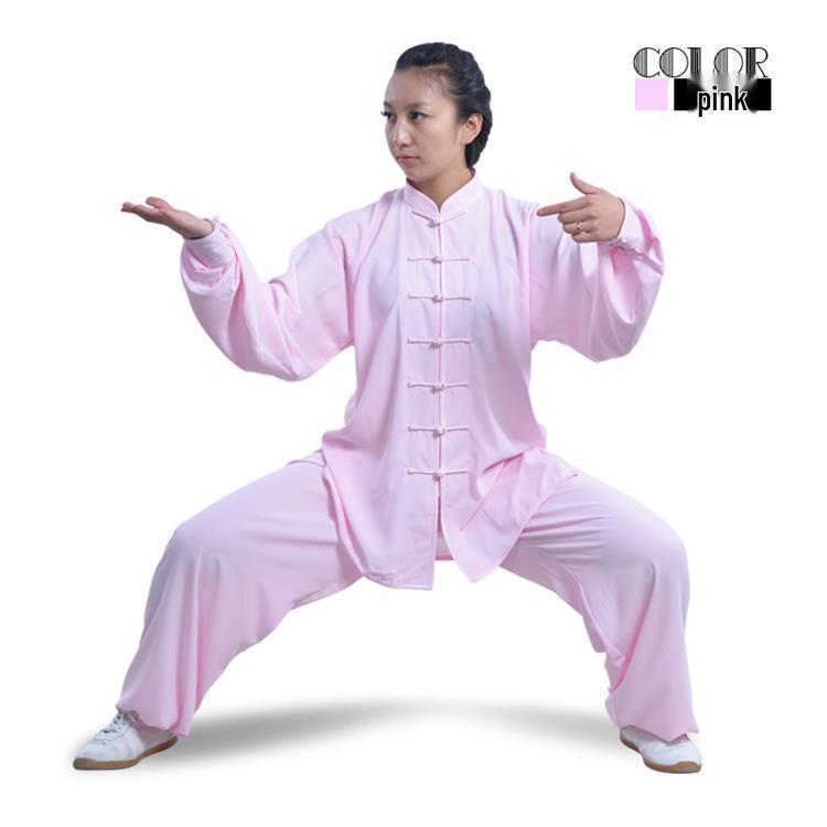 2024 Spring & Autumn Cotton-Silk Tai Chi Suit for Middle-aged & Elderly Men & Women - Practice & Performance Wear
