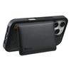 DENIOR For iPhone 16 Pro Max Magnetic Case Carbon Fiber Texture Leather Back Cover with Detachable Card Bag