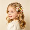 Glitter Bow Hair Clips for Girls Back to School Girls, Double Layer Artificial Leather Lightweight Bows Pin, Accessories with Secure Grip Design
