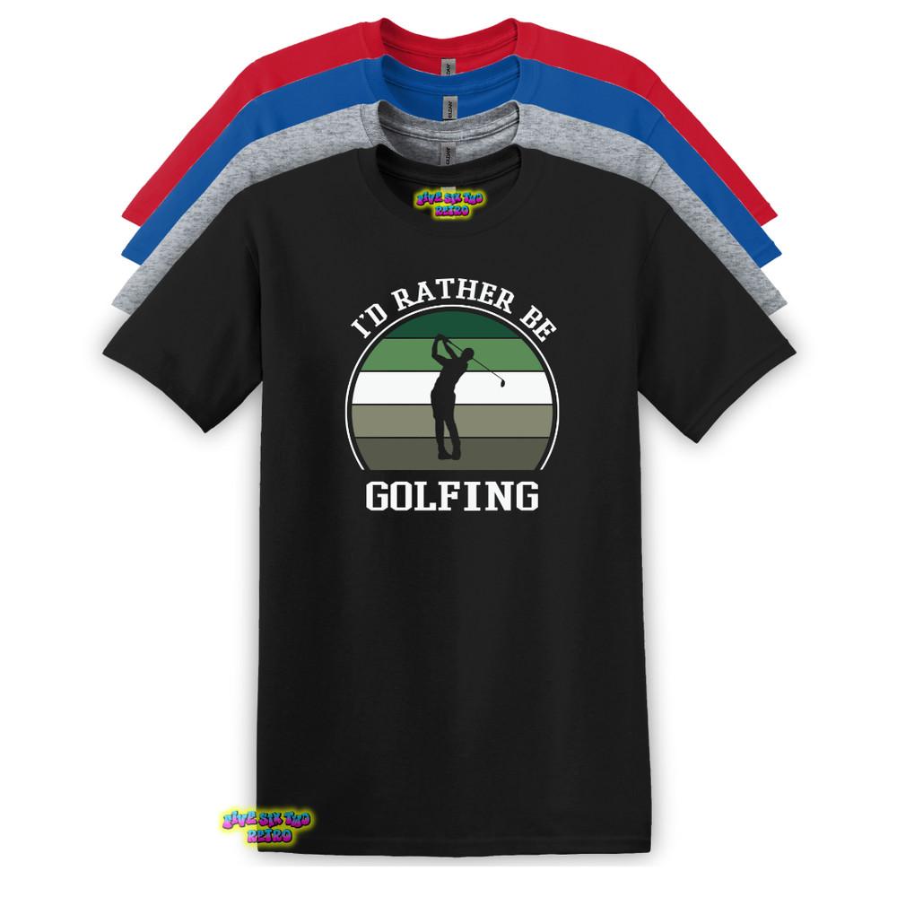 

I039d Rather Be Golfing Unisex Adult TShirt S3XL Unisex T-Shirt M