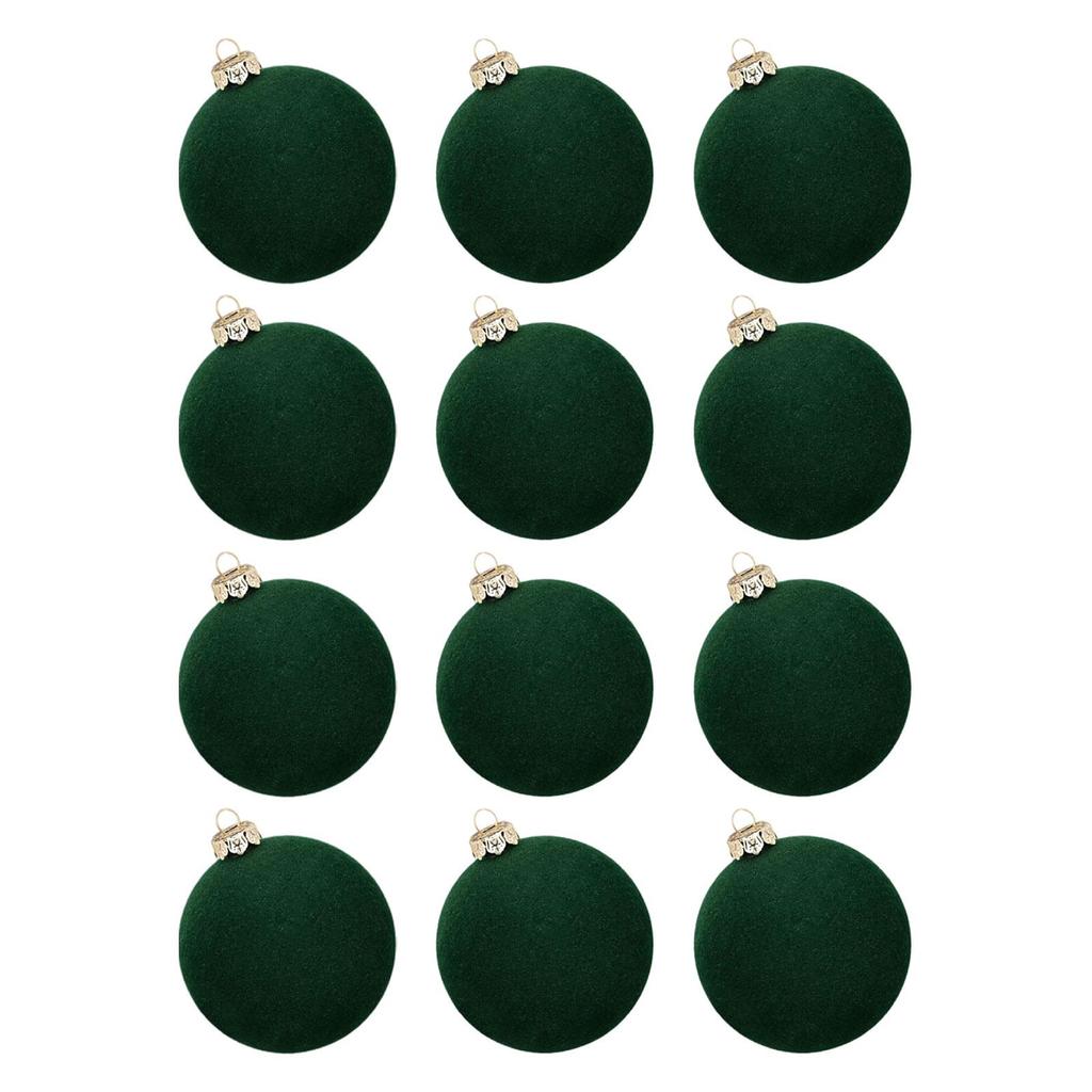 Christmas Ball Ornaments Velvet Plastic Shatterproof Baubles for Home Decoration Christmas Tree Accessories