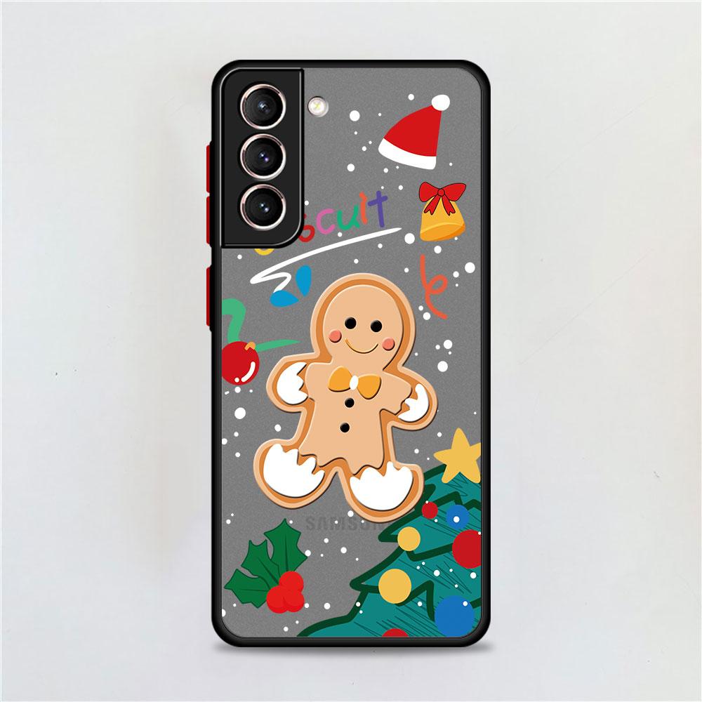 New YearMatte Hülle für Samsung Galaxy S22 S20 S21 FE S10 S9 Plus S8 Capa Note 20 Ultra 10 Lite Telefon Fundas
