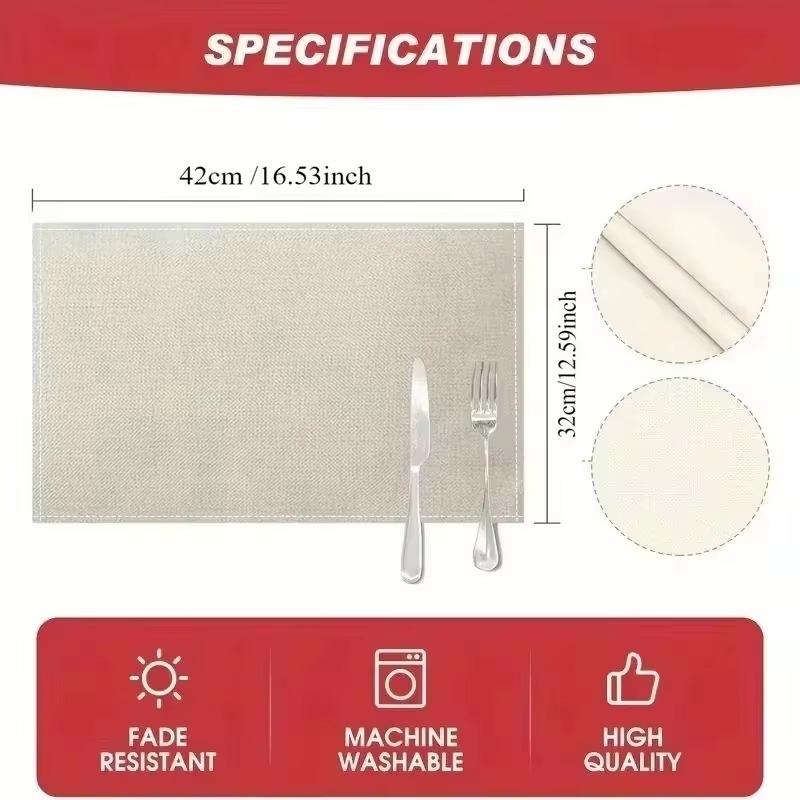 Nordic INS Desen Animado Unicórnio Linho Tapete de Mesa Antiderrapante Resistente ao Calor Jogo Americano para Mesa Porta-copos para Copo de Bebida Acessórios de Cozinha