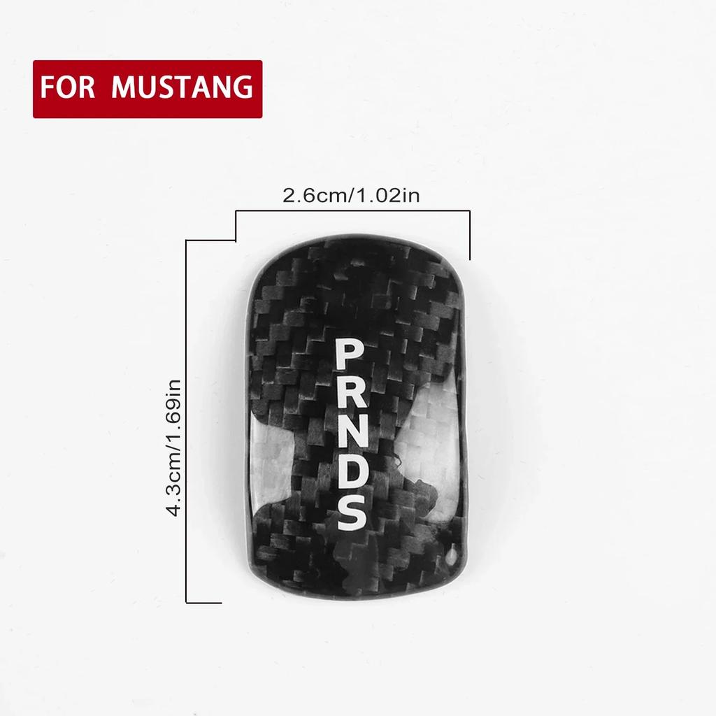 For Ford Mustang 2015 2016 2017 2018 2019 2020 2026 2026 2026 Car Gear Shift Knob Cover Head Trim Accessories Carbon Fiber