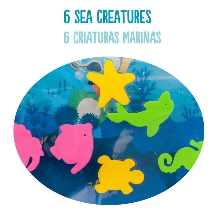 Tapis d'Eau Molto - Jouet Sensoriel Pour Bébés - Bleu - Matériaux De Haute Qualité - 0 Mois Et Plus