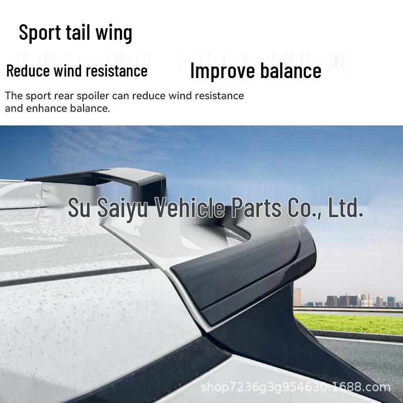 Rear Roof Spoiler for 20-25 Toyota RAV4 Wildlander - No-Drill, Full Coverage Mod.