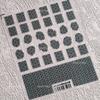Retro White Lace Fabric Piece Bowknot English Letter Decorative Border Irregular Cloth Block Adhesive Nail Art Stickers Decals