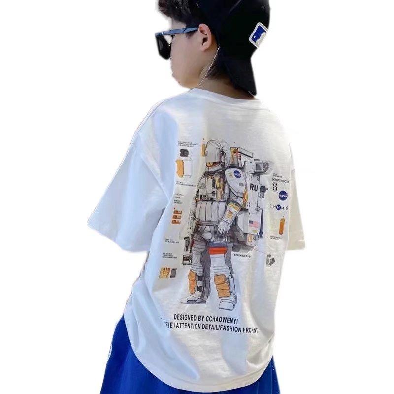 

Детская футболка с короткими рукавами для мальчиков, летние повседневные свободные топы для маленьких мальчиков, детская футболка унисекс с принтом для мальчиков и девочек, детская мода