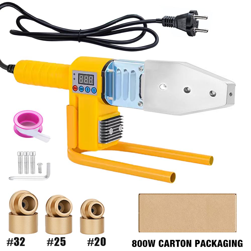 

220V Pipe Welding Machine 800W/1000W Pipe Welding Iron PB/PP/PE/PPR Pipe Welding Tools, Home Water Pipe Plastic Welding Tools 800W-A-220V-Carton