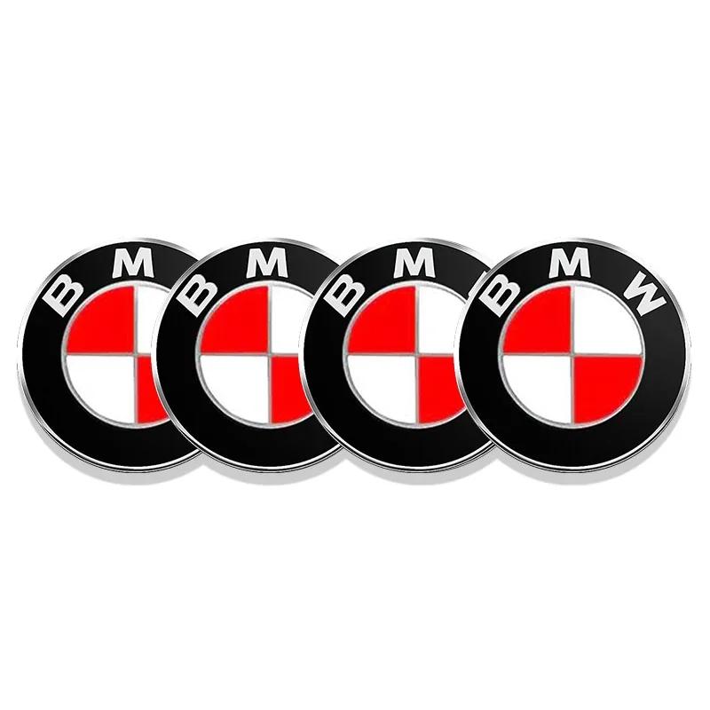 4pcs 56mm 60mm 65mm Car Wheel Center Hub Cap Stickers Styling For BMW M Performance E36 E46 E60 E90 E91 E92 E93 F30 F20 M3