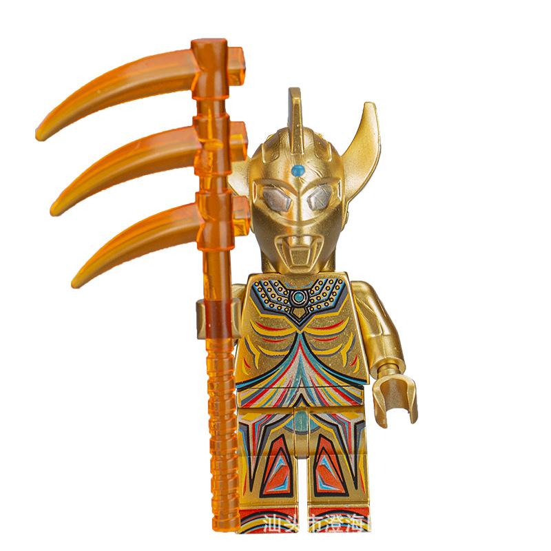 Ninja Warrior Superhero Doll With Weapon Single Building Block Assembly Toy