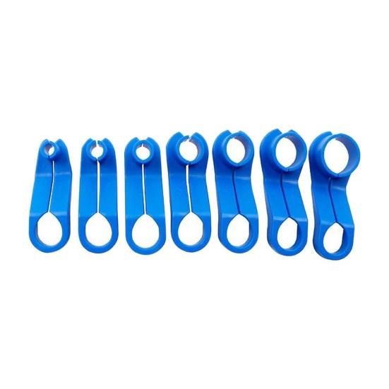 7Pcs/Set Pipe Removal Tool with Storage Tray Simple Assembly Easily Disconnected Car Repair Anti Rust Fuel Line Disconnect Tool Vehicle