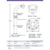 High Speed Dome PTZ Camera Wall Ceiling Mount Bracket Outdoor Surveillance Camera Telescopic Bracket for Hikvision Dahua Camera