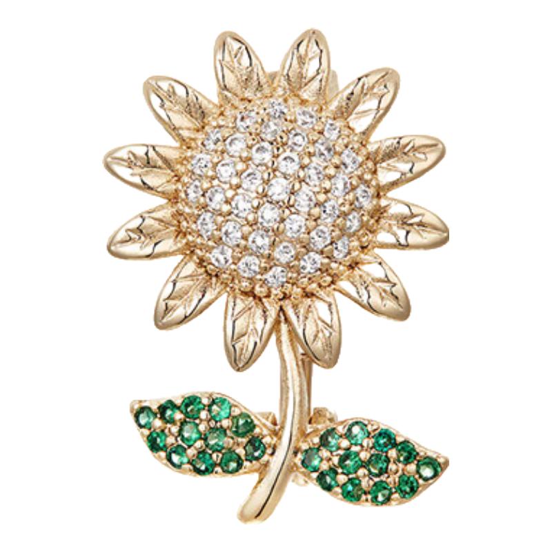 Sunflower Anti-Exposure Brooch Pin One Size