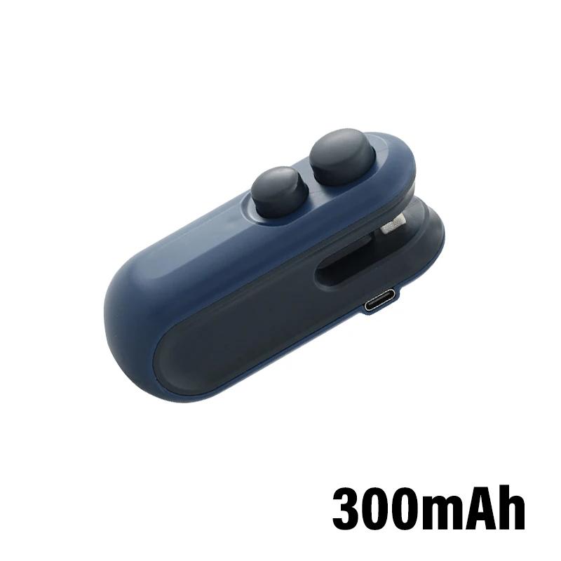 

Mini Bag Sealer 2 in 1 USB Rechargeable Heat Sealer Food Packaging Heat 300mah Handheld Small Food Sealer Storage