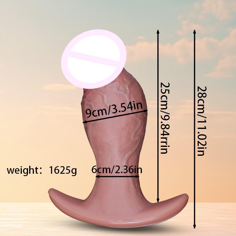 Realistic Veins Penis Soft Wearable Huge Dildo Silicone Big Masturbator Cock Anal Sex Toys for Women Men G-point Vaginal Clitoris Massage Stimulator