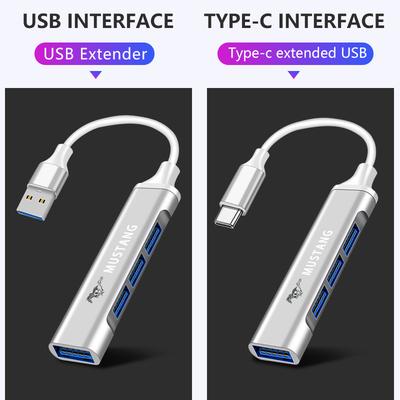 1 Pieza Adaptador Tipo C a USB Distribuidor Hub Multipuerto Para Ford Mustang ST line Mondeo Focus Fiesta Escape Kuga Ecosport Ranger EXplorer pegatinas