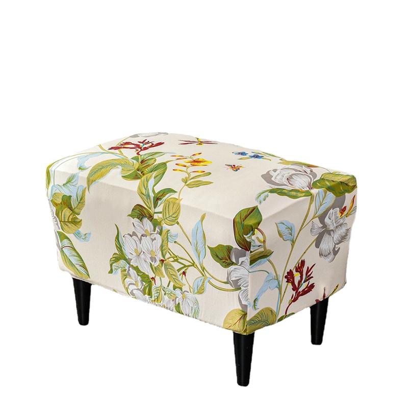 

1 шт. Спандекс Стрейч НОВЫЕ Чехлы для табуретов Все включено Прямоугольный Защитник мебели Подставка для ног Накидка Оттоманка