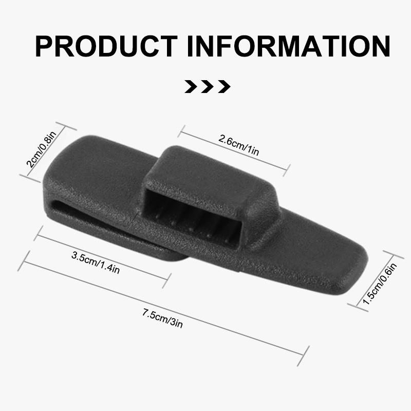 SEAMETAL 2pcs Car Safety Belt Clips Seat Belt Buckle Car Styling Safety Stopper Belt Clips Adjusting Clip