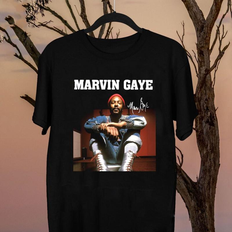 Marvin Gaye Retro Signature T-shirt XL