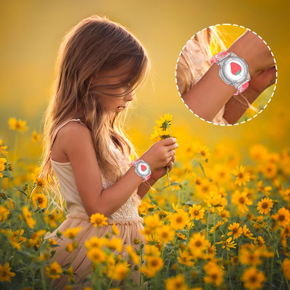 

Защитный чехол ПК + ТПУ, прозрачный детский ремешок для часов Apple AirTag Children