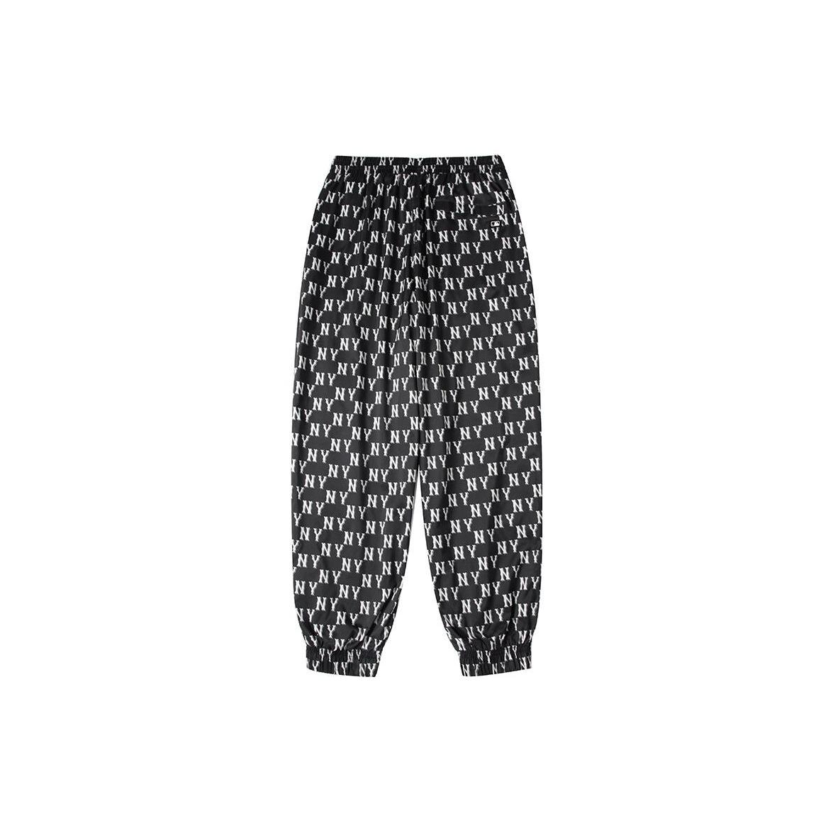 MLB Casual Pants Unisex Black Moderate Cuffed Pants 3AWPM0134-50BKS M