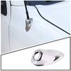 Sliver ABS Engine Hood Antenna Base Ring Cover Trim For Toyota Tacoma 2011-2015