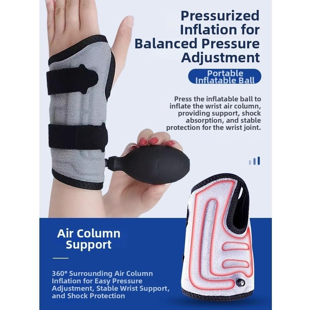 Adjustable Wrist Brace Thumb Hole Wrist Splint Inflatable Wrist Support Sports Fitness