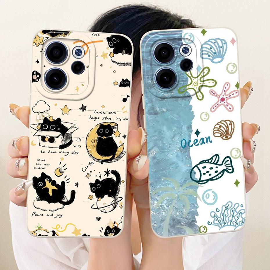 New Fashion Phone Case For OPPO Reno15 F / Reno15 FS Soft Silicone Cases For Oppo Reno 15F 15FS 5G CPH2801 Covers Bumpers
