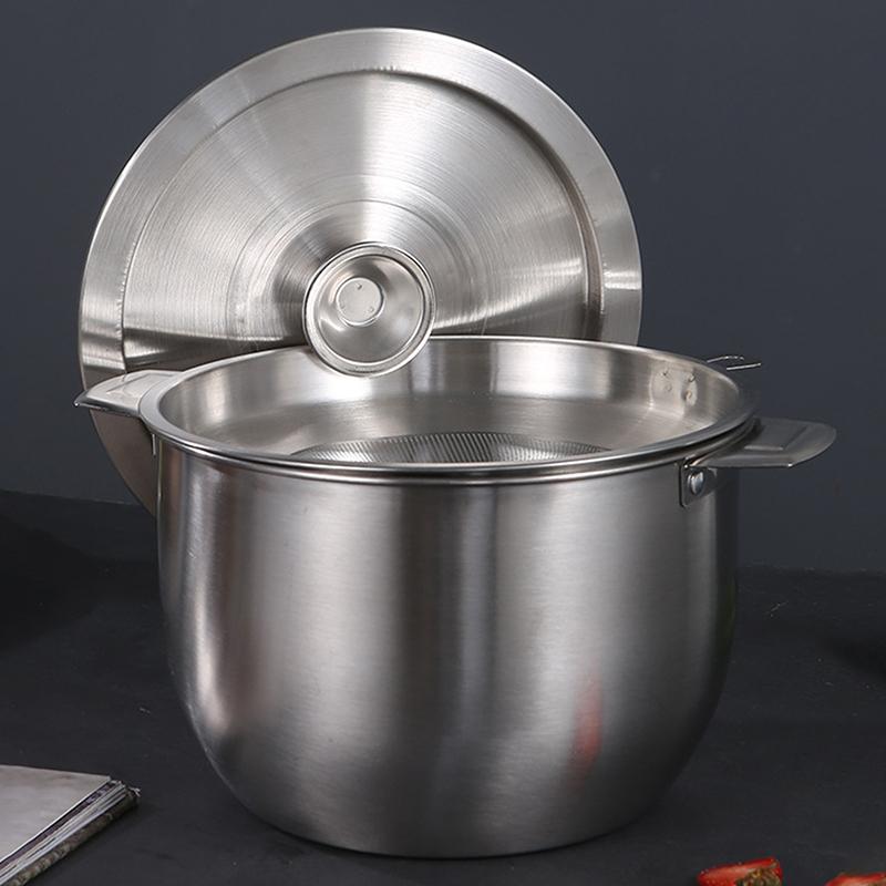 20/22/24Cm Stainless Steel Cookware Lid Reusable Cooking Pot Cover Wok Cover Frying Pan Lid Flat Pan Cover For Bowls Basins