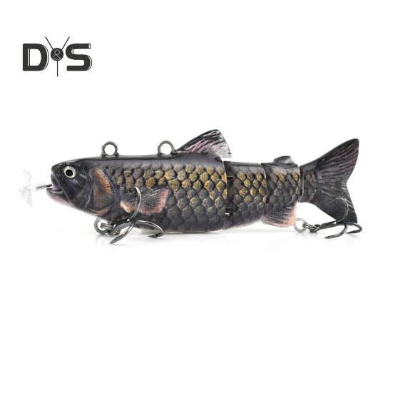 13CM/35G Elektryczny Przynęta Wędkarska Wieloprzegubowa z Haczykami Ładowana przez USB LED Świecąca Przynęta Pływająca Robotyczna Przynęta Sztuczna Akcesoria Wędkarskie