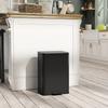 Trash Can 20 L Pedal Bin with Soft-Close Lid, Pedal, Removable Inner Bucket Matte Black, 34.2 x 30.6 x 44.2 cm