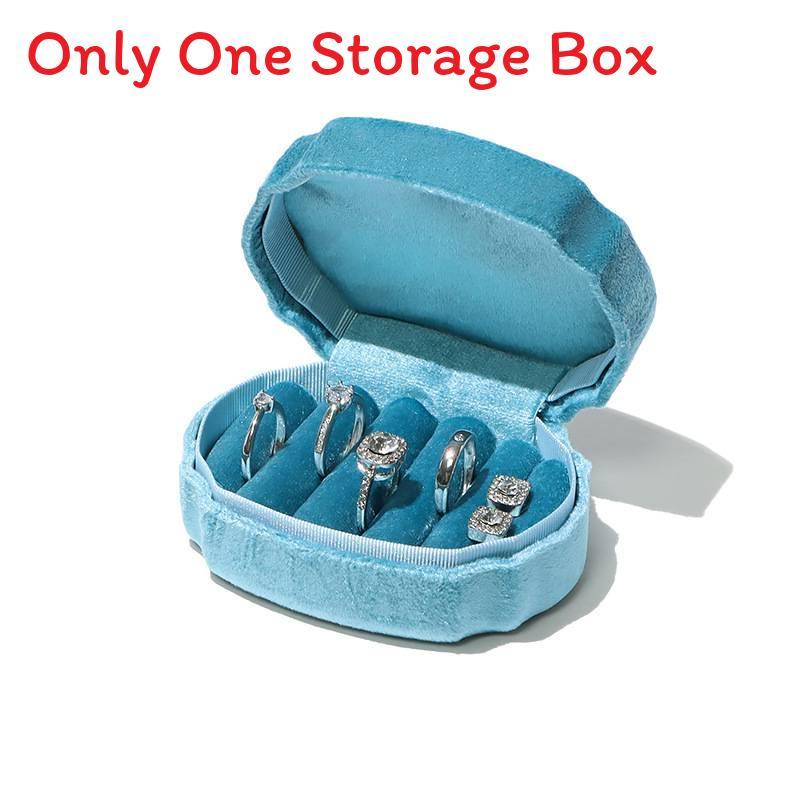 Elegant Velvet Jewelry Organizer With Large Capacity For Rings And Earrings