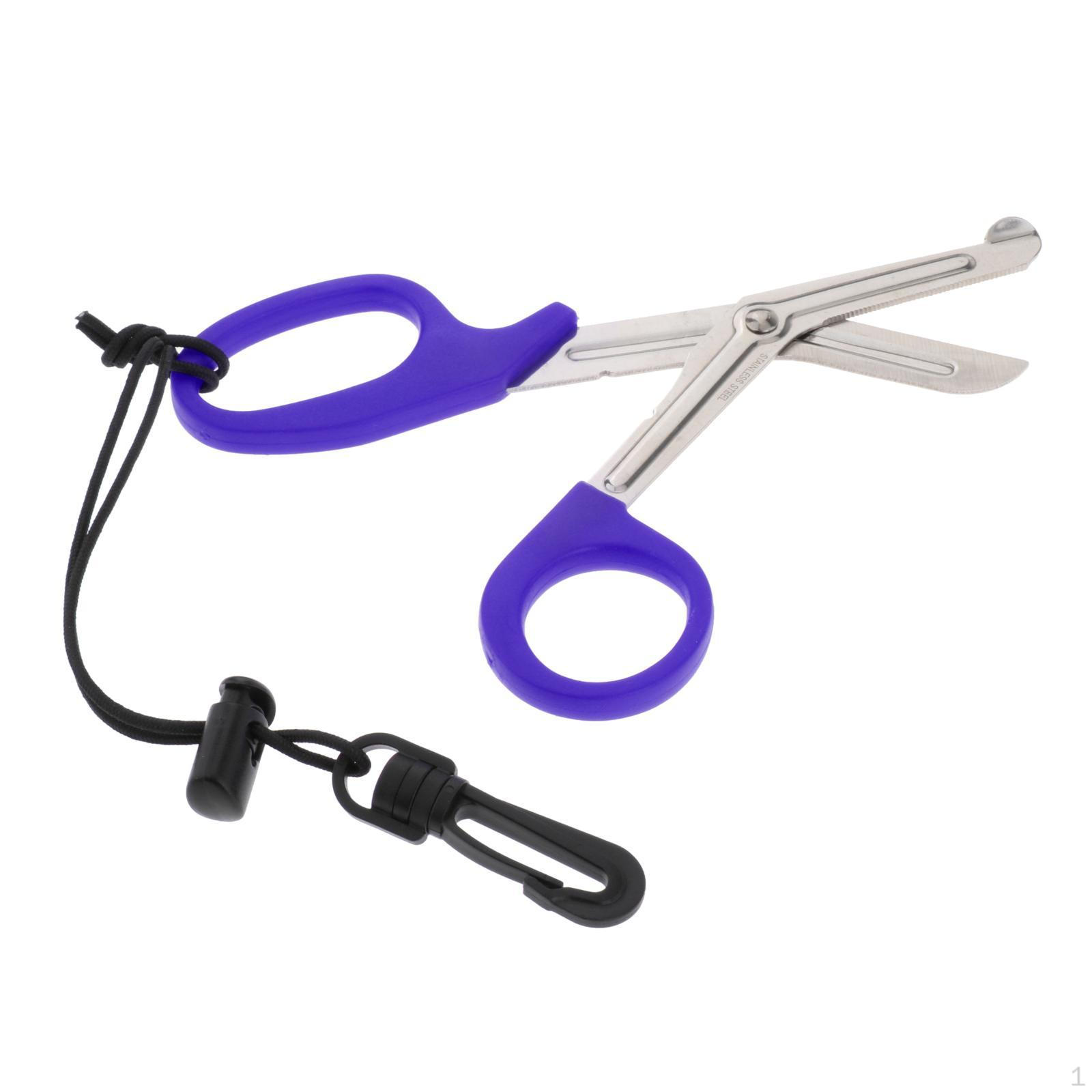 Diving Stainless Steel Sports Underwater Scissors синий