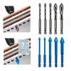 3/4/5Pcs Eccentric Twist Drill Bit 6mm/8mm/10mm/12mm For Glass/Tile/Wood Bits Metal Hardness Tw U2I7