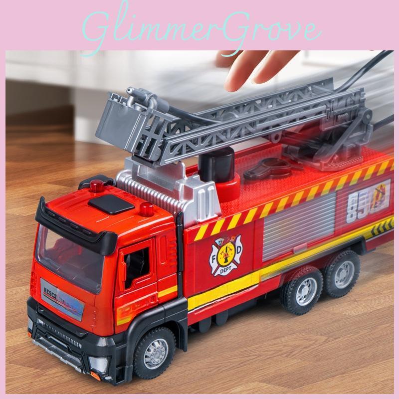 Fire Truck Toy With Water Spray And Inertia Drive For Kids Educational Play