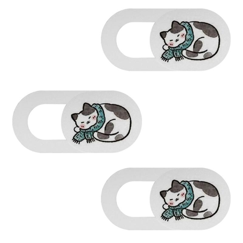 

Cute Animal Shaped Camera Cover Lens Protector for Smartphones Tablets Laptops Ensuring Privacy and Scratch Resistance