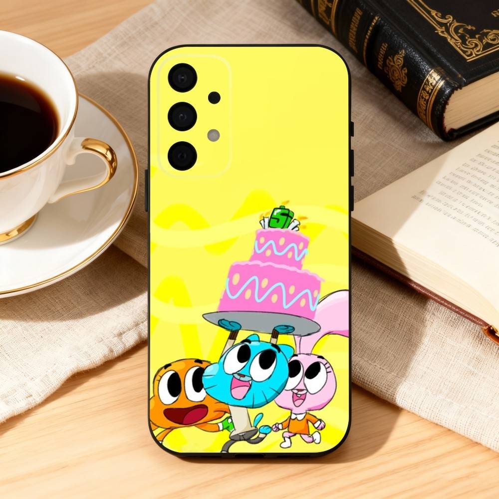 AMAZING WORLD OF G-GUMBALL Phone Case For Samsung Galaxy A73,A72,A71,A70,A53,A52,A51,Soft Silicone Black Cover