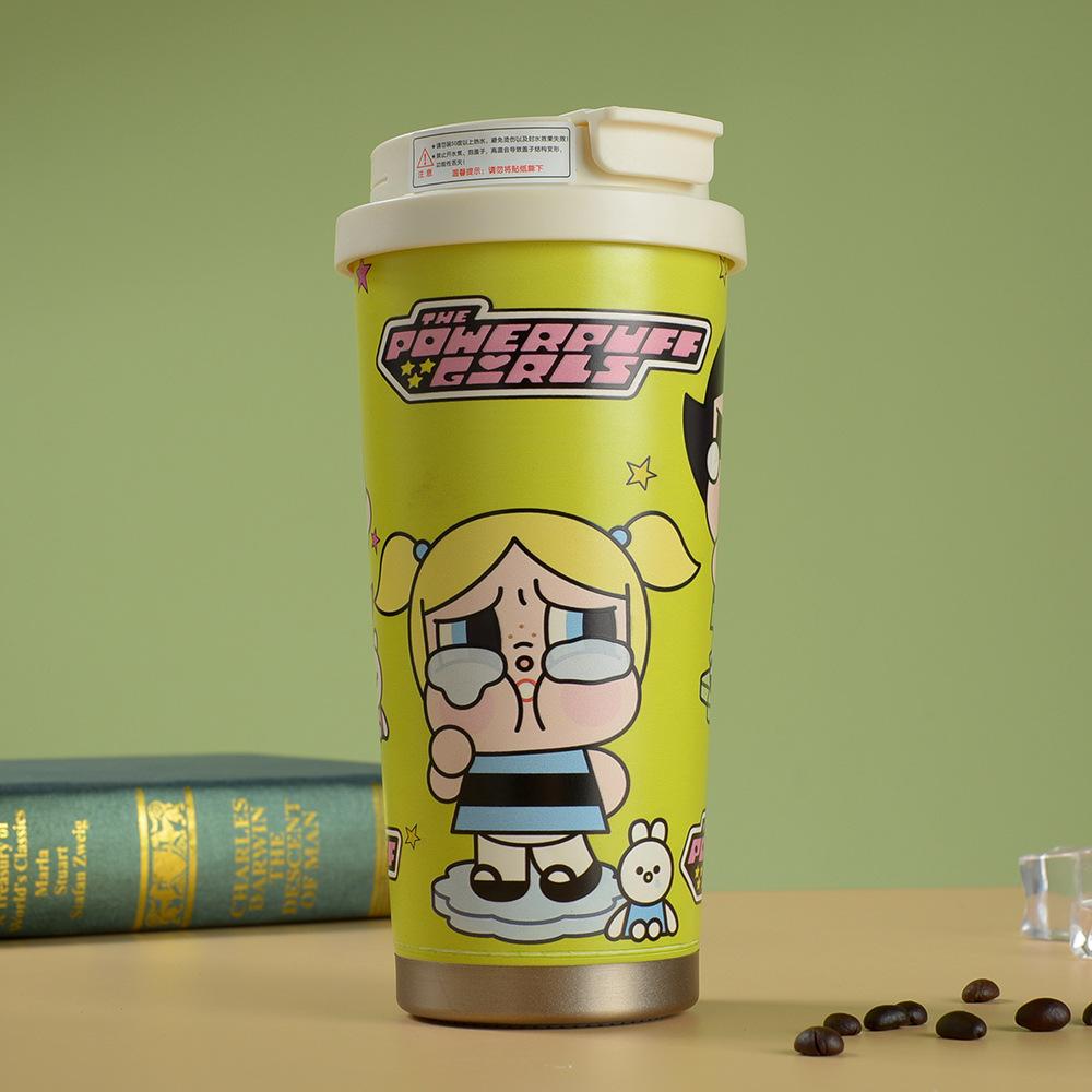 3D Cartoon Lily of The Valley Coffee Cup 316 Stainless Steel Thermos Cup Portable Girls High Value Straw Cup