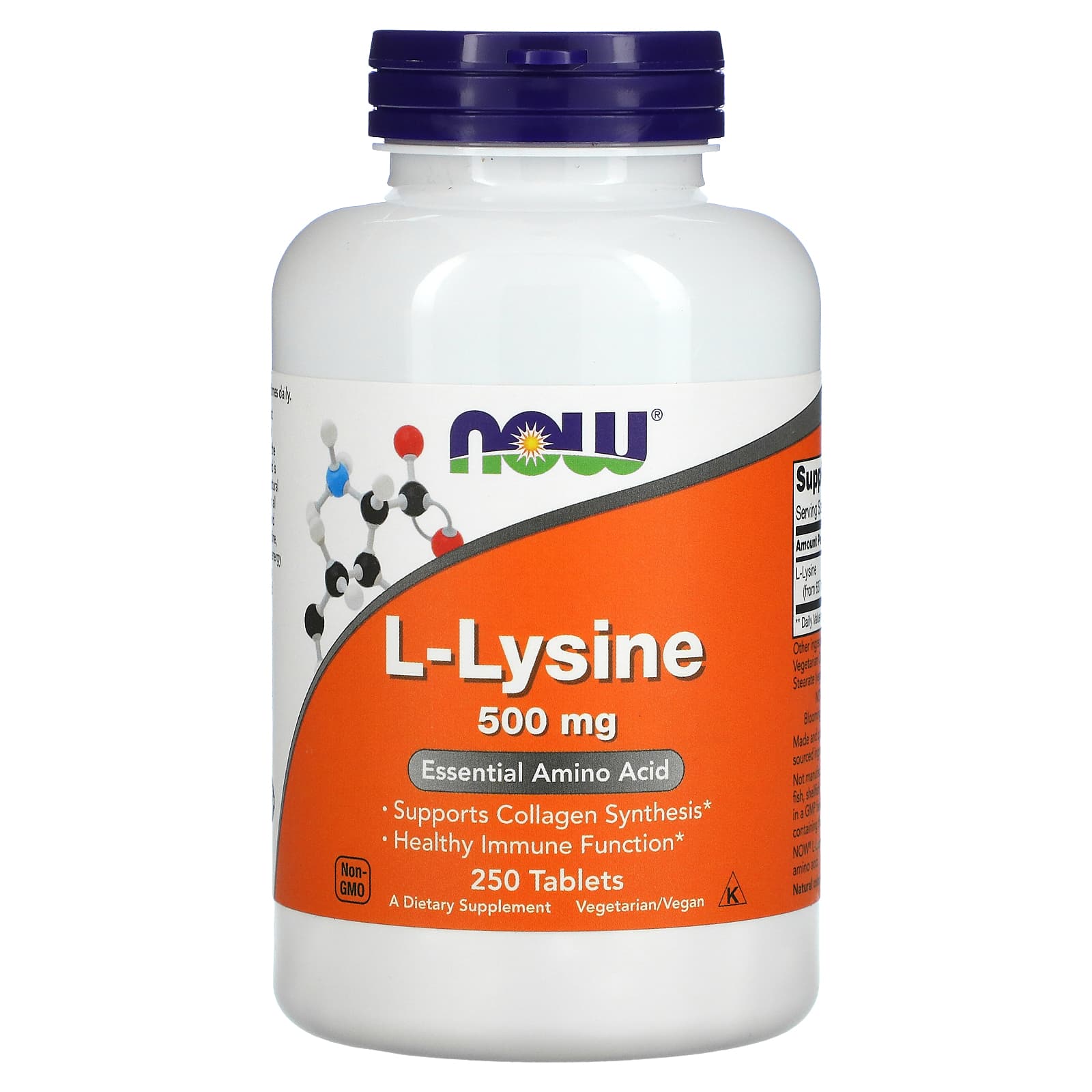 

L-Lysine, 500Mg, 250 Tablets