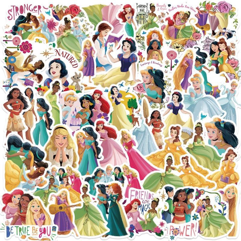 Disney Cartoon New Mickey, Stitch, Spider-Man, Princess Sticker Roll, Collage, Tattoo Sticker